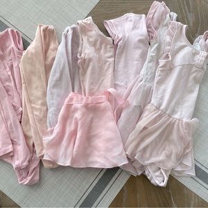 Multiple Dance leotards, Light Pink.